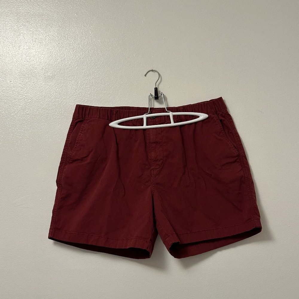 Bear Bottom Mens Shorts, Size XXL, 5.5" inseam, Burgundy